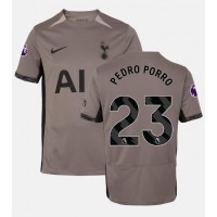Dres Tottenham Hotspur Pedro Porro #23 Tretina 2023-24 Krátky Rukáv